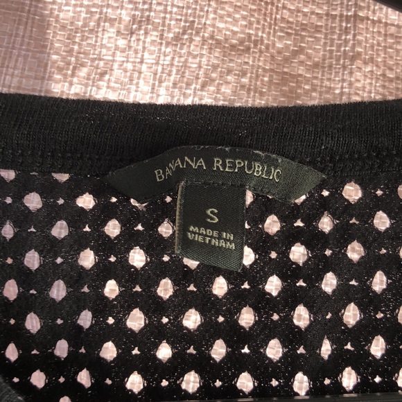 Black mesh Banana Republic tank top - Picture 2 of 3